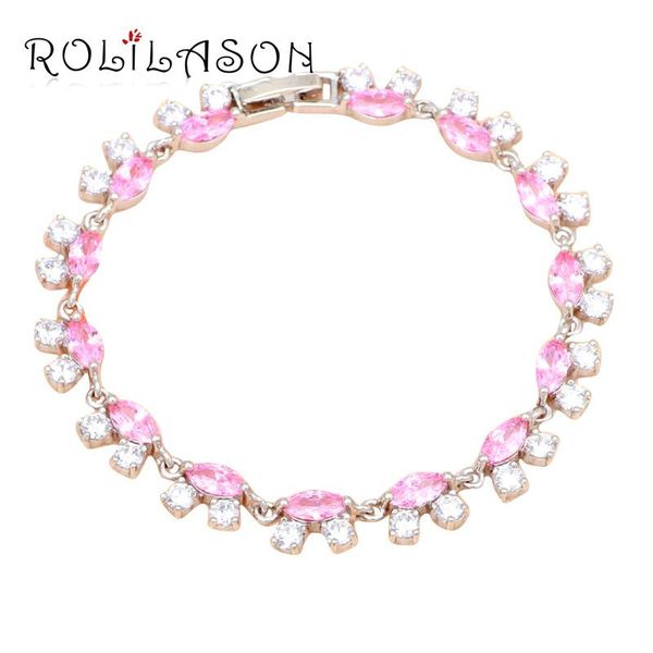 charm bracelets rolilason beautiful pink crystal zircon trendy style silver wholesale retail fashion jewelry tbs948, Golden;silver
charm bracelets rolilason beautiful pink crystal zircon trendy style silver wholesale retail fashion jewelry tbs948, Golden;silver