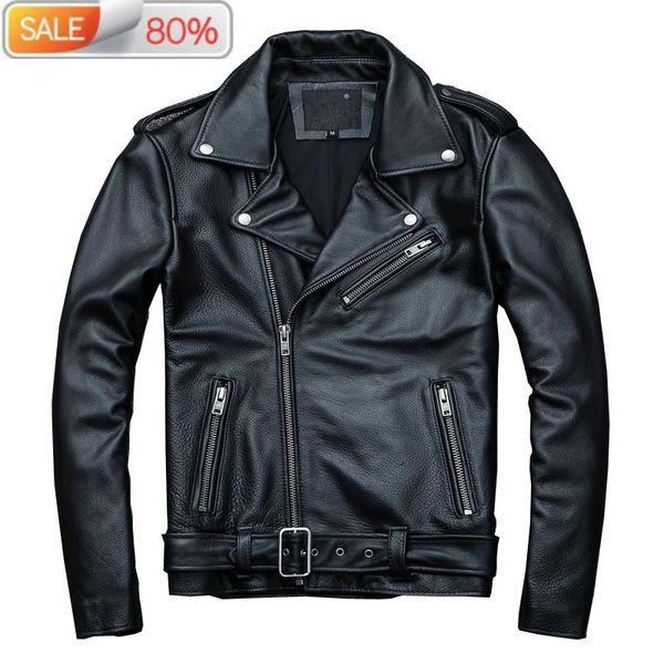 men's leather & faux real cow men spring autumn motorcycle jacket plus size genuine coat deri mont erkek b21911, Black
men's leather & faux real cow men spring autumn motorcycle jacket plus size genuine coat deri mont erkek b21911, Black