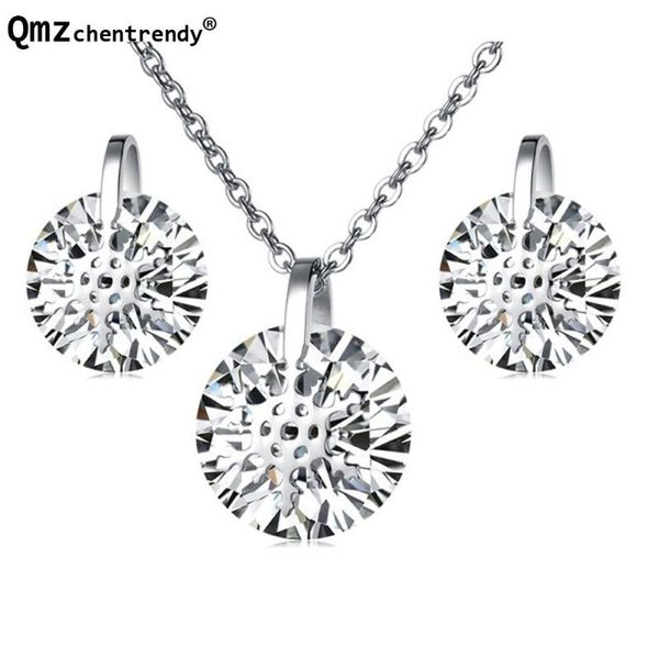 earrings & necklace stainless steel cubic zirconia snow flower pendants necklaces wedding silver plated jewelry sets
earrings & necklace stainless steel cubic zirconia snow flower pendants necklaces wedding silver plated jewelry sets