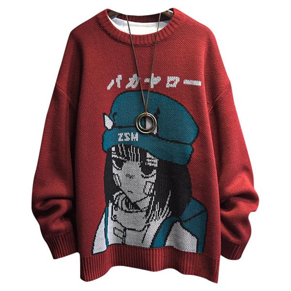 men's sweaters couple cartoon print sweater japanese knitting pullovers round neck loose casual lazy autumn winter knitted pullover, White;black
men's sweaters couple cartoon print sweater japanese knitting pullovers round neck loose casual lazy autumn winter knitted pullover, White;black
