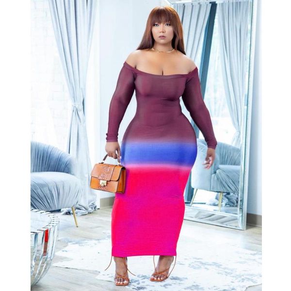 casual dresses large v neck position printing gradient long vestidos off shoulder full sleeve maxi dress cotton blended basic leisure, Black;gray
casual dresses large v neck position printing gradient long vestidos off shoulder full sleeve maxi dress cotton blended basic leisure, Black;gray
