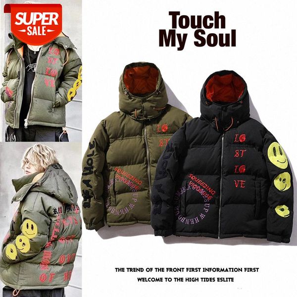 hip-hop style men and women casual embroidery smiley stand-up collar jacket baseball uniform padded coat #et8b, Black;brown
hip-hop style men and women casual embroidery smiley stand-up collar jacket baseball uniform padded coat #et8b, Black;brown