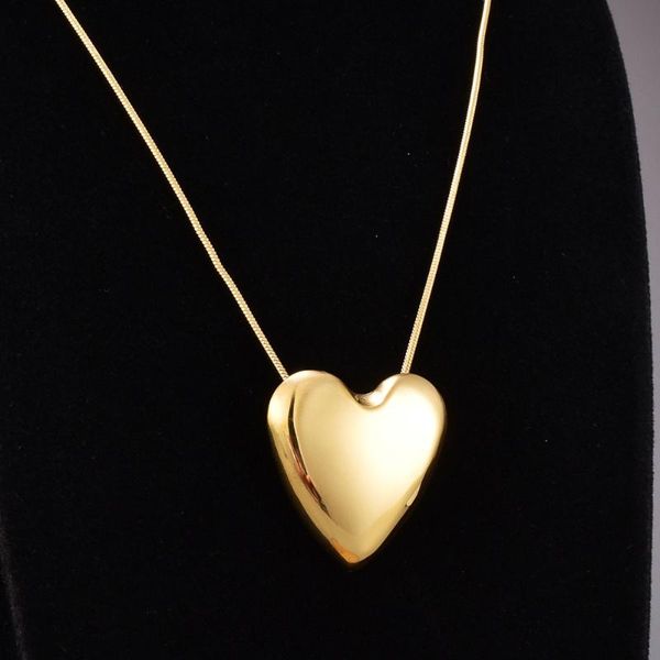 pendant necklaces arrivals 18kgp stainless steel necklace women peach heart on neck gold snake bone chain collier gift, Silver
pendant necklaces arrivals 18kgp stainless steel necklace women peach heart on neck gold snake bone chain collier gift, Silver