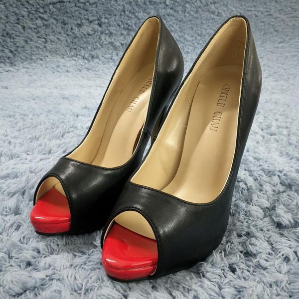 dress shoes black leather pumps high heel party women summer autumn peep toe stiletto fish mouth 11cm shoe
dress shoes black leather pumps high heel party women summer autumn peep toe stiletto fish mouth 11cm shoe