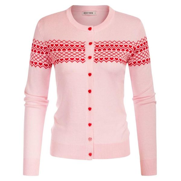 women's jackets women diamond & sweetheart pattern cardigan sweater crew neck knitwear long sleeves round love jacquard, Black;brown
women's jackets women diamond & sweetheart pattern cardigan sweater crew neck knitwear long sleeves round love jacquard, Black;brown