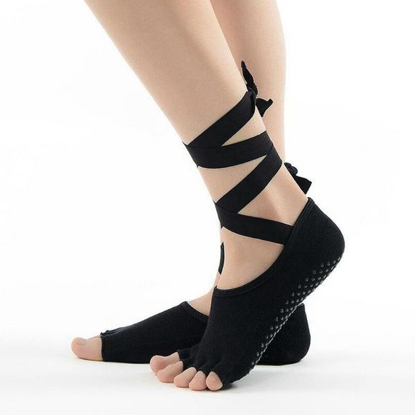 sports socks professional women anti slip yoga strap bandage ladies ventilation pilates ballet dance sock slippers, Black
sports socks professional women anti slip yoga strap bandage ladies ventilation pilates ballet dance sock slippers, Black