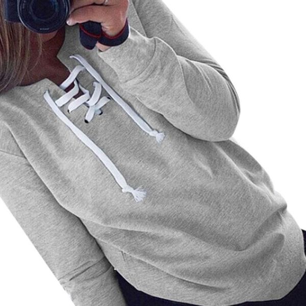 women's hoodies & sweatshirts missky women sweatshirt solid color pullover casual long sleeve drawstring for autumn spring, Black
women's hoodies & sweatshirts missky women sweatshirt solid color pullover casual long sleeve drawstring for autumn spring, Black