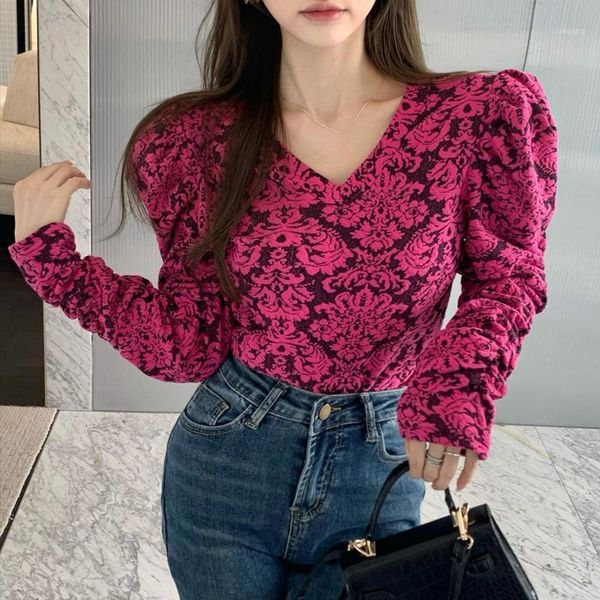 women's t-shirt nomikuma french style vintage puff sleeve t shirts women v neck chic tshirts flower printed casual short graphic tees, White
women's t-shirt nomikuma french style vintage puff sleeve t shirts women v neck chic tshirts flower printed casual short graphic tees, White