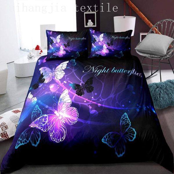 bedding sets colorful butterfly purple duvet cover set bed linen feather quilt bedclothes soft /king size
bedding sets colorful butterfly purple duvet cover set bed linen feather quilt bedclothes soft /king size