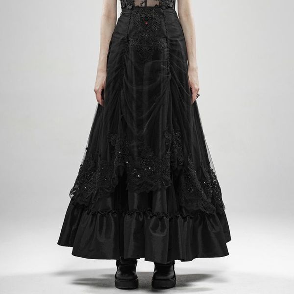 skirts steampunk retro gorgeous mesh lace lotus leaf party club women women's gothic lolita dark moon mist half skirt punk rave, Black
skirts steampunk retro gorgeous mesh lace lotus leaf party club women women's gothic lolita dark moon mist half skirt punk rave, Black