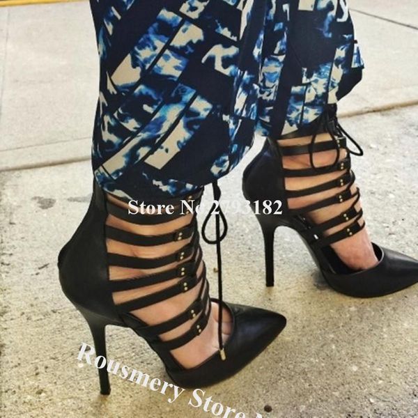dress shoes women elegant pointed toe straps cross stiletto heel gladiator pumps black leather lace-up cut-out high heels club
dress shoes women elegant pointed toe straps cross stiletto heel gladiator pumps black leather lace-up cut-out high heels club