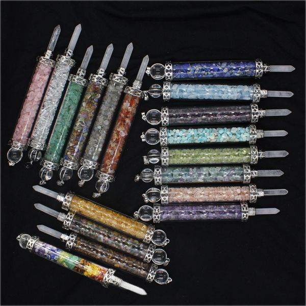 natural crystal transport scepter ornament hexagonal gravel pendant suitable for men and women wishing bottle, Silver
natural crystal transport scepter ornament hexagonal gravel pendant suitable for men and women wishing bottle, Silver