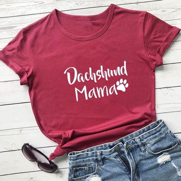 women's t-shirt dachshund mama printed arrival women's funny 100%cotton dog lover shirts tees gift for mom, White
women's t-shirt dachshund mama printed arrival women's funny 100%cotton dog lover shirts tees gift for mom, White
