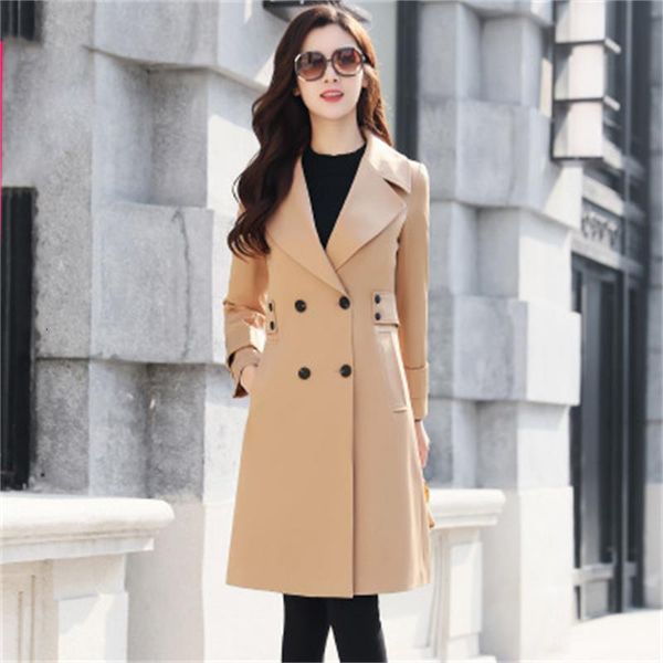 ms. fashion windbreaker female long section spring and 2021 new women's wild temperament slim slimming autumn coat tide 07t8, Tan;black
ms. fashion windbreaker female long section spring and 2021 new women's wild temperament slim slimming autumn coat tide 07t8, Tan;black