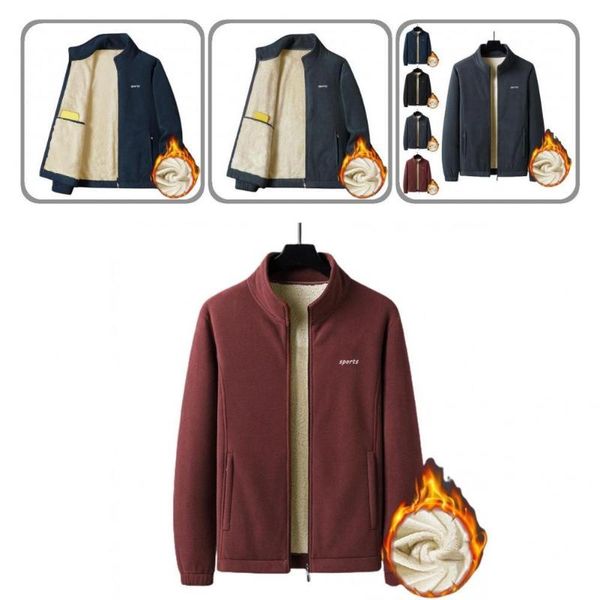 men's jackets male jacket thermal autumn skin-friendly stand collar stylish soft plush casual winter coat, Black;brown
men's jackets male jacket thermal autumn skin-friendly stand collar stylish soft plush casual winter coat, Black;brown