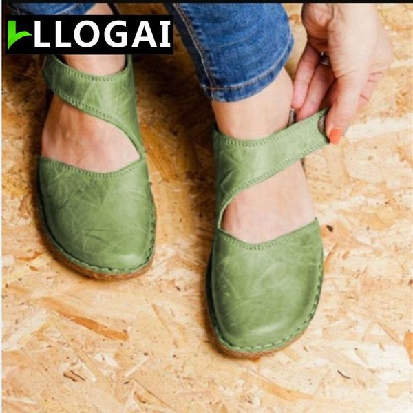 llogai women leather flats shoes vintage sewing hook loop woman sandals ladies buckle soft casual shoes female summer plus size, Black
llogai women leather flats shoes vintage sewing hook loop woman sandals ladies buckle soft casual shoes female summer plus size, Black