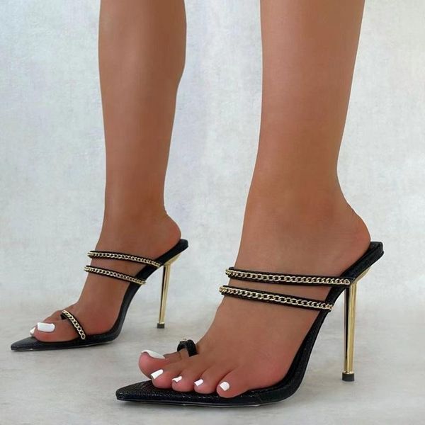 sandals fashion stiletto heels women slip-on summer slippers lady's high heel sandal clip toe, Black
sandals fashion stiletto heels women slip-on summer slippers lady's high heel sandal clip toe, Black