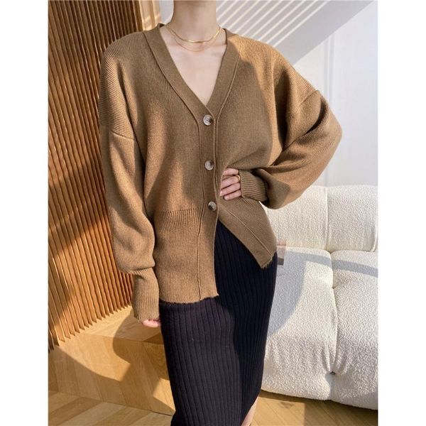 women's knits & tees cashmere sweater, spring and autumn 2021, waist closed, knitted cardigan, v-neck jacket short, White
women's knits & tees cashmere sweater, spring and autumn 2021, waist closed, knitted cardigan, v-neck jacket short, White