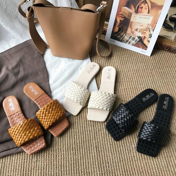 sandals women shoes slippers weave leather flat slides ladies summer open toe outdoor beach flip flops 2021 design, Black
sandals women shoes slippers weave leather flat slides ladies summer open toe outdoor beach flip flops 2021 design, Black