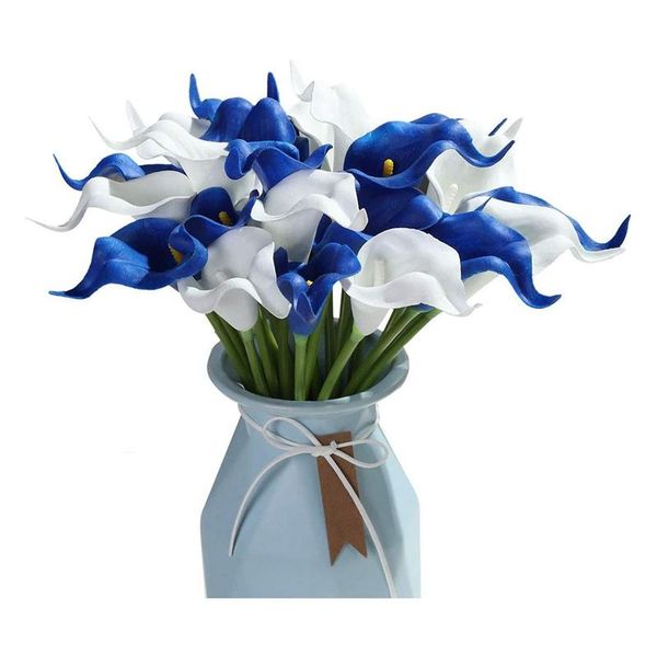 decorative flowers & wreaths 20pcs artificial calla lily for diy bridal wedding bouquet centerpieces home decor(blue and white)
decorative flowers & wreaths 20pcs artificial calla lily for diy bridal wedding bouquet centerpieces home decor(blue and white)