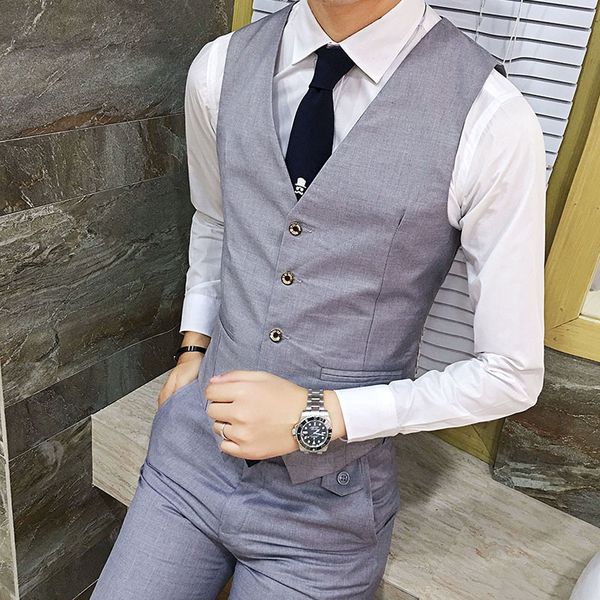 2021 new colete terno cor slida masculina de alta qualidade, tendncia magro seagem negcios wear h784, White;black
2021 new colete terno cor slida masculina de alta qualidade, tendncia magro seagem negcios wear h784, White;black