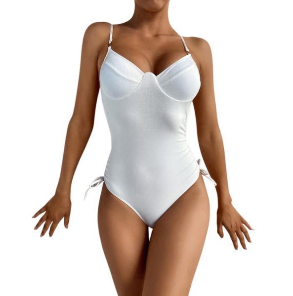 women's swimwear female girls solid color sleeveless spaghetti strap bathing suit for summer white s//l, White;black
women's swimwear female girls solid color sleeveless spaghetti strap bathing suit for summer white s//l, White;black