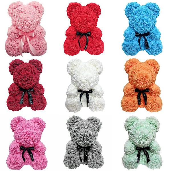 25cm roses bear valentine's day teddy bears holiday high-grade diy gift wedding decoration led light with rose flower balloons
25cm roses bear valentine's day teddy bears holiday high-grade diy gift wedding decoration led light with rose flower balloons