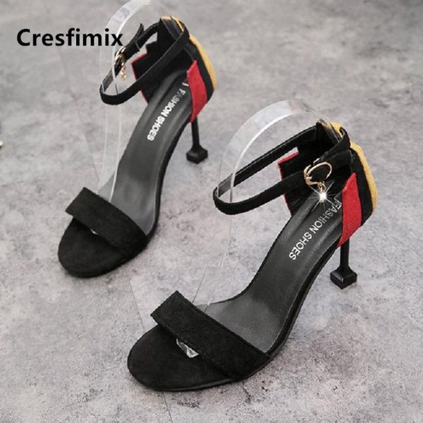 cresfimix vrouwen sandalen women cute sweet flock high heel sandals lady casual summer heel sandals c5034, Black
cresfimix vrouwen sandalen women cute sweet flock high heel sandals lady casual summer heel sandals c5034, Black