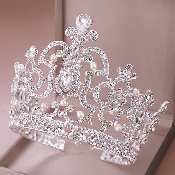 hair clips & barrettes trendy queen diadem crystal crown wedding accessories ornaments pearl tiara king head jewelry bridal tiaras, Golden;silver
hair clips & barrettes trendy queen diadem crystal crown wedding accessories ornaments pearl tiara king head jewelry bridal tiaras, Golden;silver