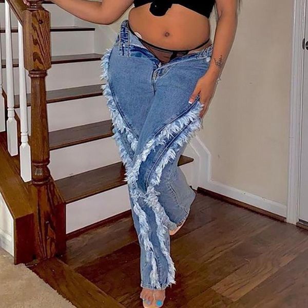 women's jeans autumn tassel high waist stretch pencil trousers skinny casual long pants 2021 style fashion streetwear, Blue
women's jeans autumn tassel high waist stretch pencil trousers skinny casual long pants 2021 style fashion streetwear, Blue