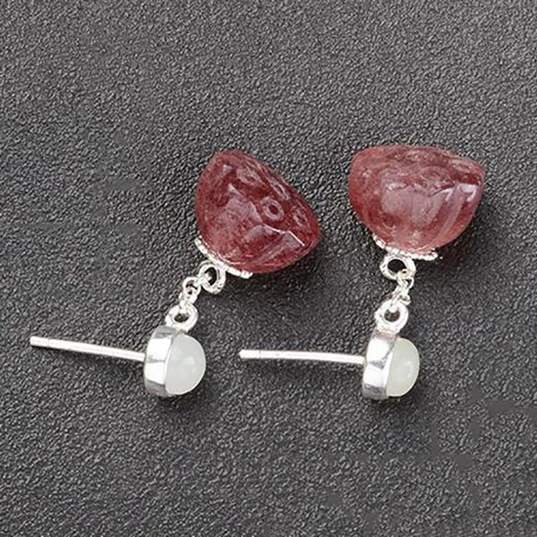 dangle & chandelier designer unique creative silver inlaid natural strawberry crystal earrings elegant charm retro female jewelry
dangle & chandelier designer unique creative silver inlaid natural strawberry crystal earrings elegant charm retro female jewelry