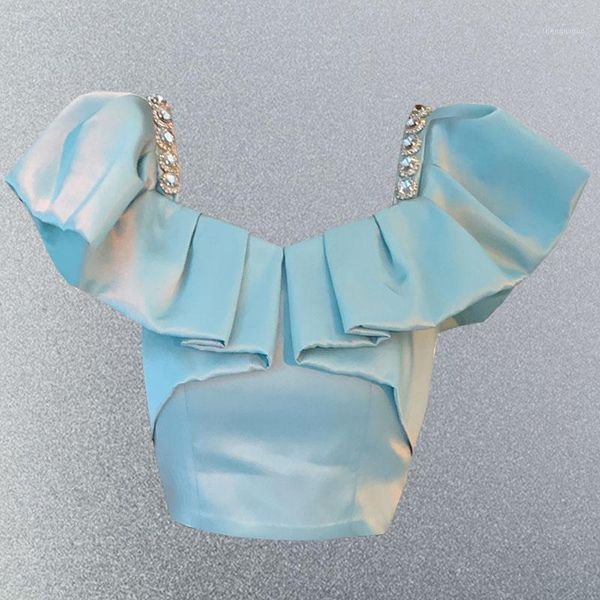 women's blouses & shirts retro blue ruffled beaded square collar shirt women summer high waist diamonds pleated blouse short short-slee, White
women's blouses & shirts retro blue ruffled beaded square collar shirt women summer high waist diamonds pleated blouse short short-slee, White