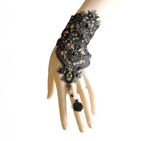 charm bracelets black white lace hollow out solid bracelet for bride wedding hand accessories elegant woman party clubwear jewelry, Golden;silver
charm bracelets black white lace hollow out solid bracelet for bride wedding hand accessories elegant woman party clubwear jewelry, Golden;silver