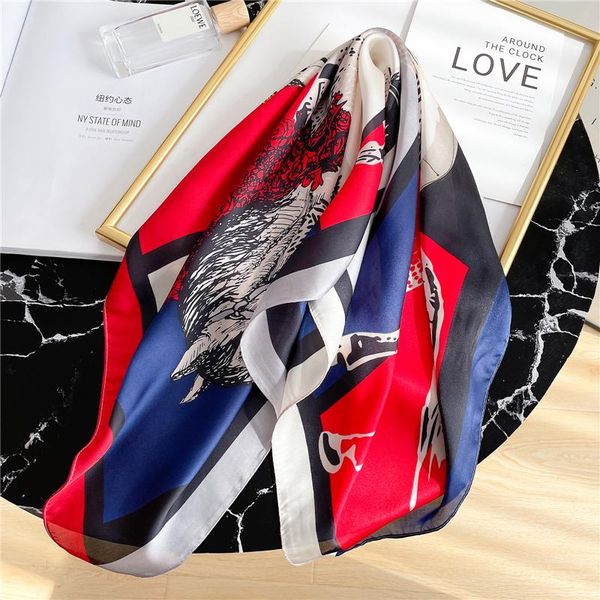 scarves women scarf square silk design bandana horse print hair female neck cover foulard neckerchief soft wrap summer, Blue;gray
scarves women scarf square silk design bandana horse print hair female neck cover foulard neckerchief soft wrap summer, Blue;gray