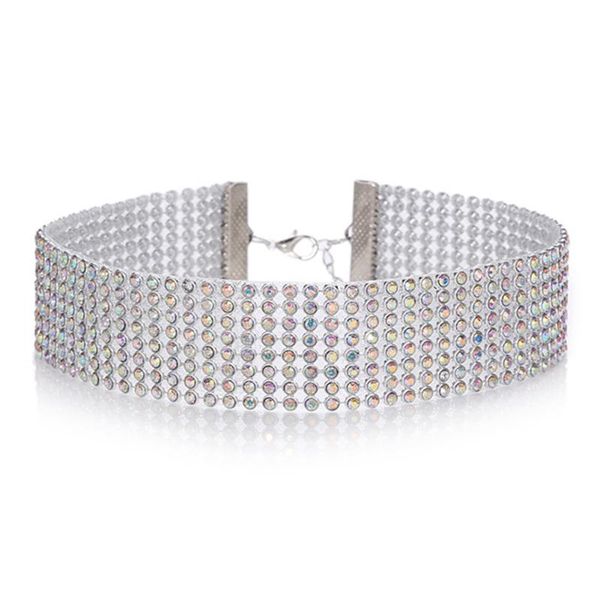 chokers fashion rhinestone net necklace stylish multi-layer shiny crystal choker women 's clothing accessories wedding jewelry, Golden;silver
chokers fashion rhinestone net necklace stylish multi-layer shiny crystal choker women 's clothing accessories wedding jewelry, Golden;silver