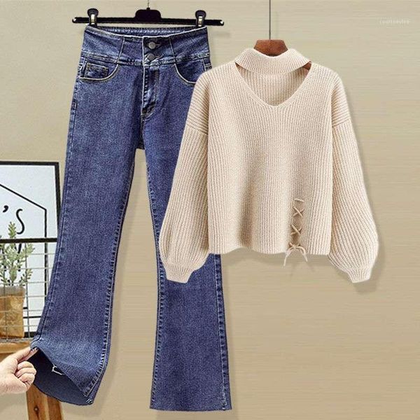 women's jeans women's pants autumn korean style fashion lace solid color winter knitted sweater casual suit women, Blue
women's jeans women's pants autumn korean style fashion lace solid color winter knitted sweater casual suit women, Blue