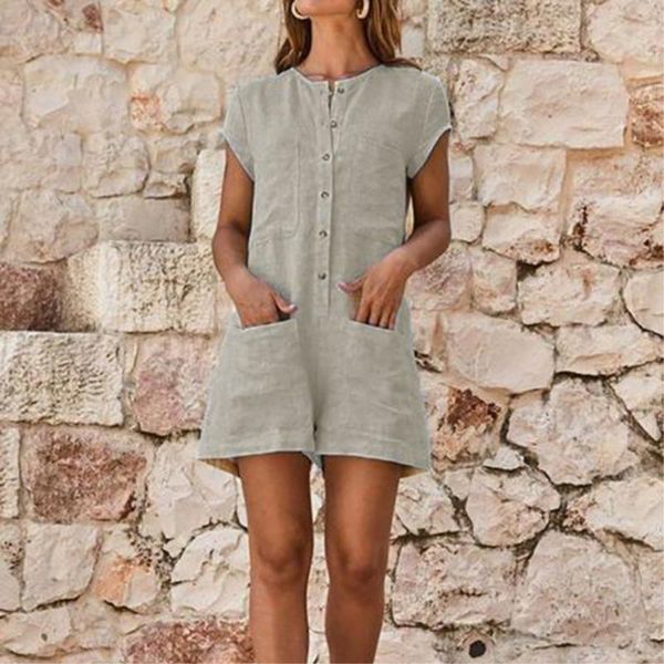 women's jumpsuits & rompers plus size women summer beach playsuits linen cotton casual solid button pocket overalls short loose holiday, Black;white
women's jumpsuits & rompers plus size women summer beach playsuits linen cotton casual solid button pocket overalls short loose holiday, Black;white