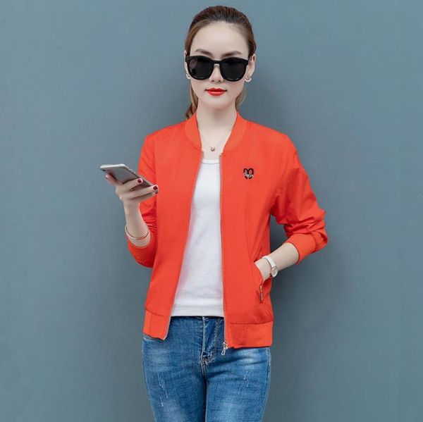 spring autumn women's jacke stand collar long sleeve fashion women's coat female thin section windbreaker ss3494, Black;brown
spring autumn women's jacke stand collar long sleeve fashion women's coat female thin section windbreaker ss3494, Black;brown