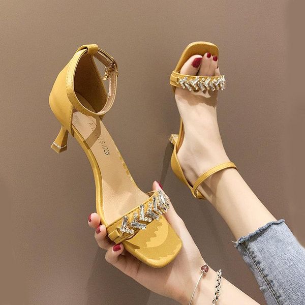 2021 summer buckle strap sale of women's shoes all-match sandals stiletto heels suit female beige new high comfort cat girls rhi, Black
2021 summer buckle strap sale of women's shoes all-match sandals stiletto heels suit female beige new high comfort cat girls rhi, Black