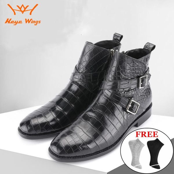 dress shoes 100% real crocodile boots promotion price handmade goodyear welted ankle, Black
dress shoes 100% real crocodile boots promotion price handmade goodyear welted ankle, Black
