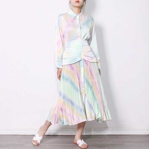 casual dresses hit color elegant for women lapel long sleeve high waist tie dye print dress female fashion spring, Black;gray
casual dresses hit color elegant for women lapel long sleeve high waist tie dye print dress female fashion spring, Black;gray