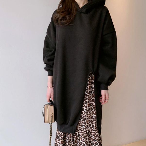 casual dresses korean fashion 2021 autumn winter hooded splicing leopard simplicity dress fake two loose women's clothing, Black;gray
casual dresses korean fashion 2021 autumn winter hooded splicing leopard simplicity dress fake two loose women's clothing, Black;gray