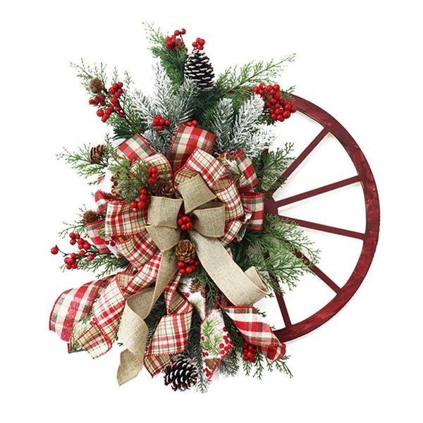 decorative flowers & wreaths vintage farmhouse wreath christmas wagon wheel red winter for front door holiday
decorative flowers & wreaths vintage farmhouse wreath christmas wagon wheel red winter for front door holiday