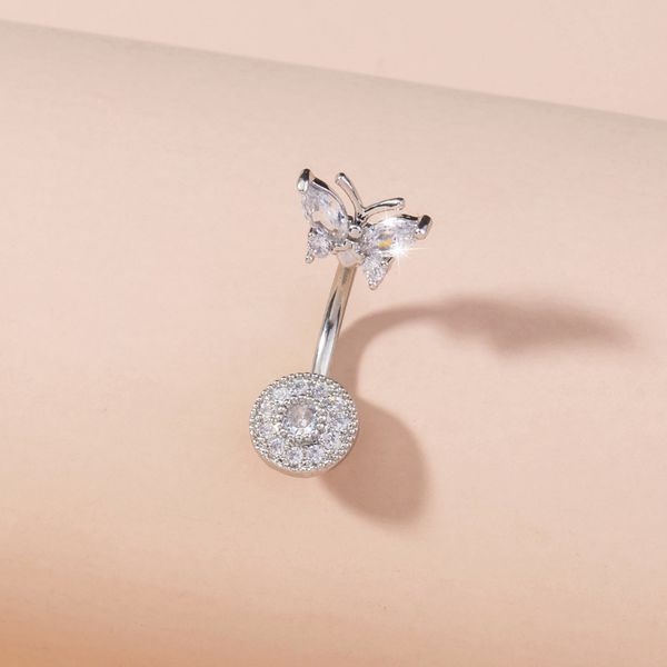 ins fashion exquisite zircon long nail butterfly navel ring human body piercing jewelry female, Silver
ins fashion exquisite zircon long nail butterfly navel ring human body piercing jewelry female, Silver