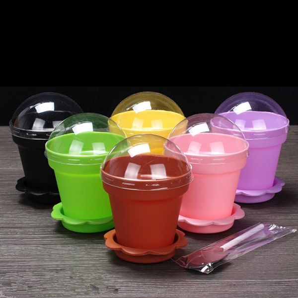 disposable cups & straws 20pcs creative diy basking dessert decor thicken plastic party birthday favor ice cream cup with lid and spoon
disposable cups & straws 20pcs creative diy basking dessert decor thicken plastic party birthday favor ice cream cup with lid and spoon