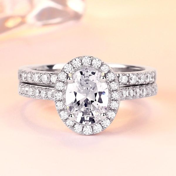 cluster rings fashion female white crystal stone ring elegant 925 sterling silver engagement set classic oval wedding for women, Golden;silver
cluster rings fashion female white crystal stone ring elegant 925 sterling silver engagement set classic oval wedding for women, Golden;silver