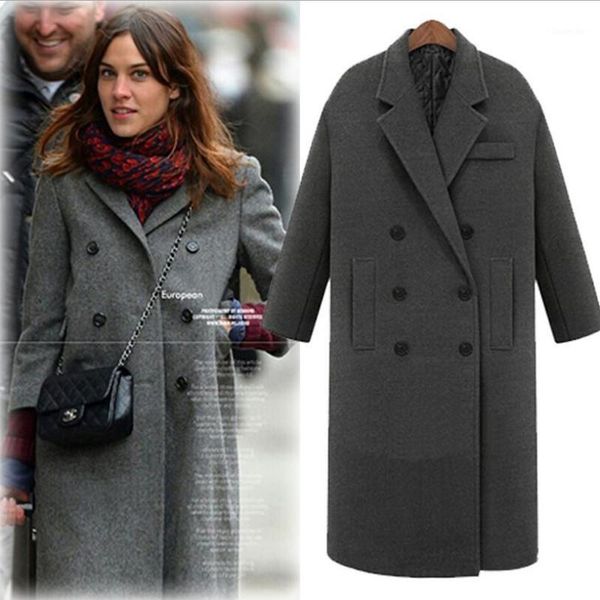 2019 autumn and winter wear new women's loose plus cotton thick long woolen coat woolen coat female1, Black
2019 autumn and winter wear new women's loose plus cotton thick long woolen coat woolen coat female1, Black