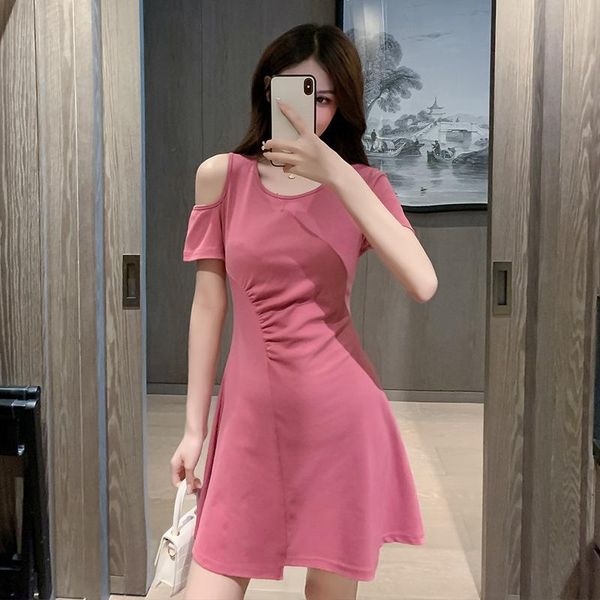 casual dresses women's 2021 summer girl pure color elegant pleated short sleeve skirt, Black;gray
casual dresses women's 2021 summer girl pure color elegant pleated short sleeve skirt, Black;gray