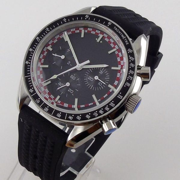 wristwatches 40mm black dial stainless steel case day week indicator multifunction automatic mens watch scratch proof mineral glass, Slivery;brown
wristwatches 40mm black dial stainless steel case day week indicator multifunction automatic mens watch scratch proof mineral glass, Slivery;brown