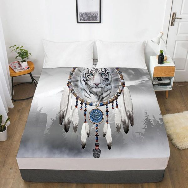 sheets & sets 3d fitted sheet 160x200/150x200/200x220,bed on elastic band bed,mattress cover.bed linen cartoon white tiger dreamcatcher
sheets & sets 3d fitted sheet 160x200/150x200/200x220,bed on elastic band bed,mattress cover.bed linen cartoon white tiger dreamcatcher